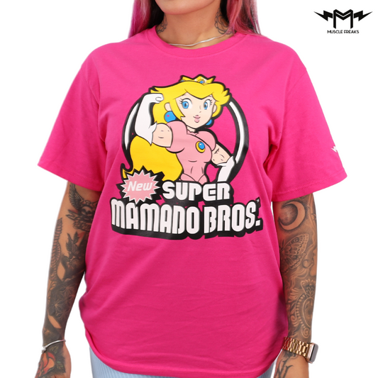 PLAYERA MUSCLE FREAKS SUPER MAMADO PEACH