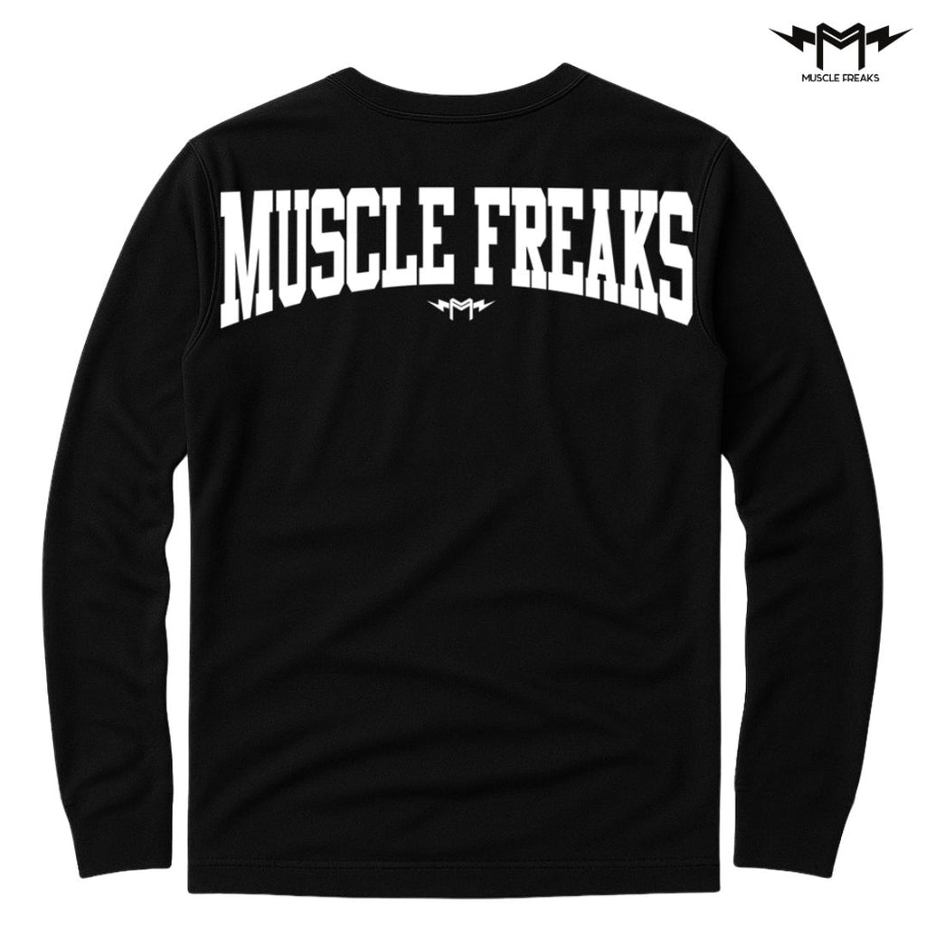 PLAYERA MANGA LARGA MUSCLE FREAKS BASIC BLANCO