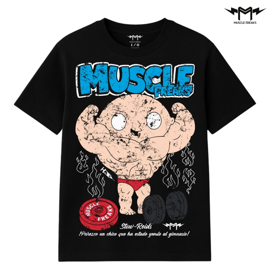 PLAYERA MUSCLE FREAKS STEWIE G.