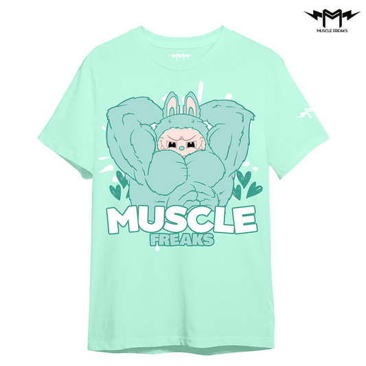 PLAYERA MUSCLE FREAKS LABUBU MONSTER GREEN