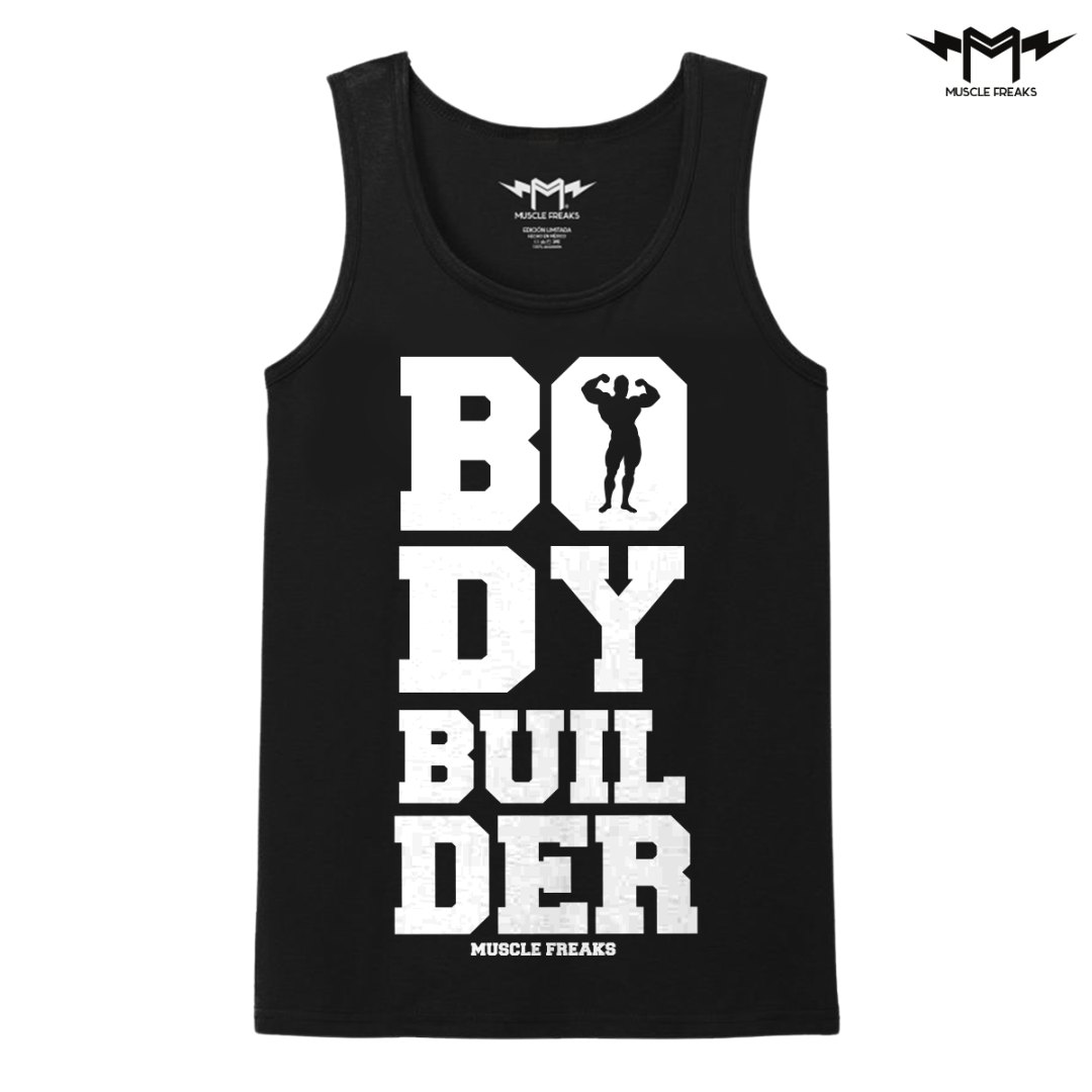 PLAYERA DE TIRANTES MUSCLE FREAKS BODY BUILDER