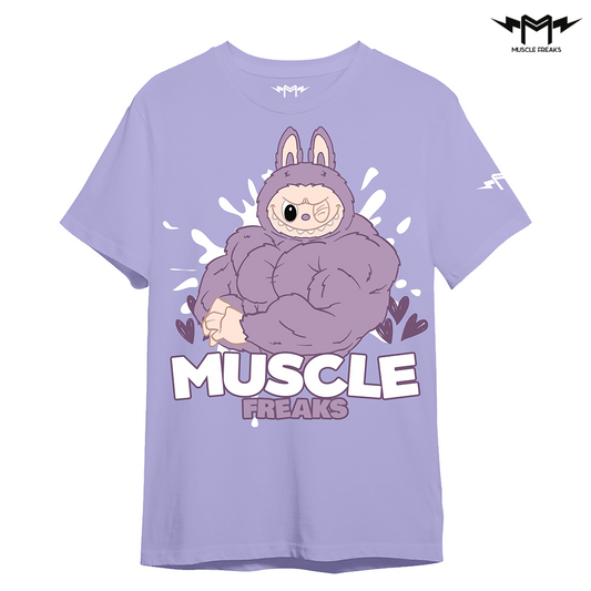 PLAYERA MUSCLE FREAKS LABUBU MONSTER PURPLE
