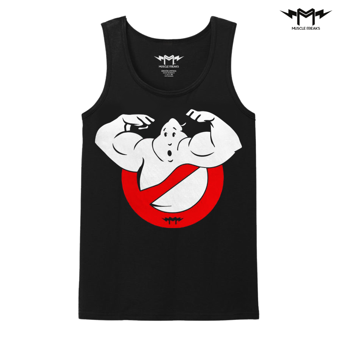 PLAYERA DE TIRANTES MUSCLE FREAKS GHOSTBUSTER