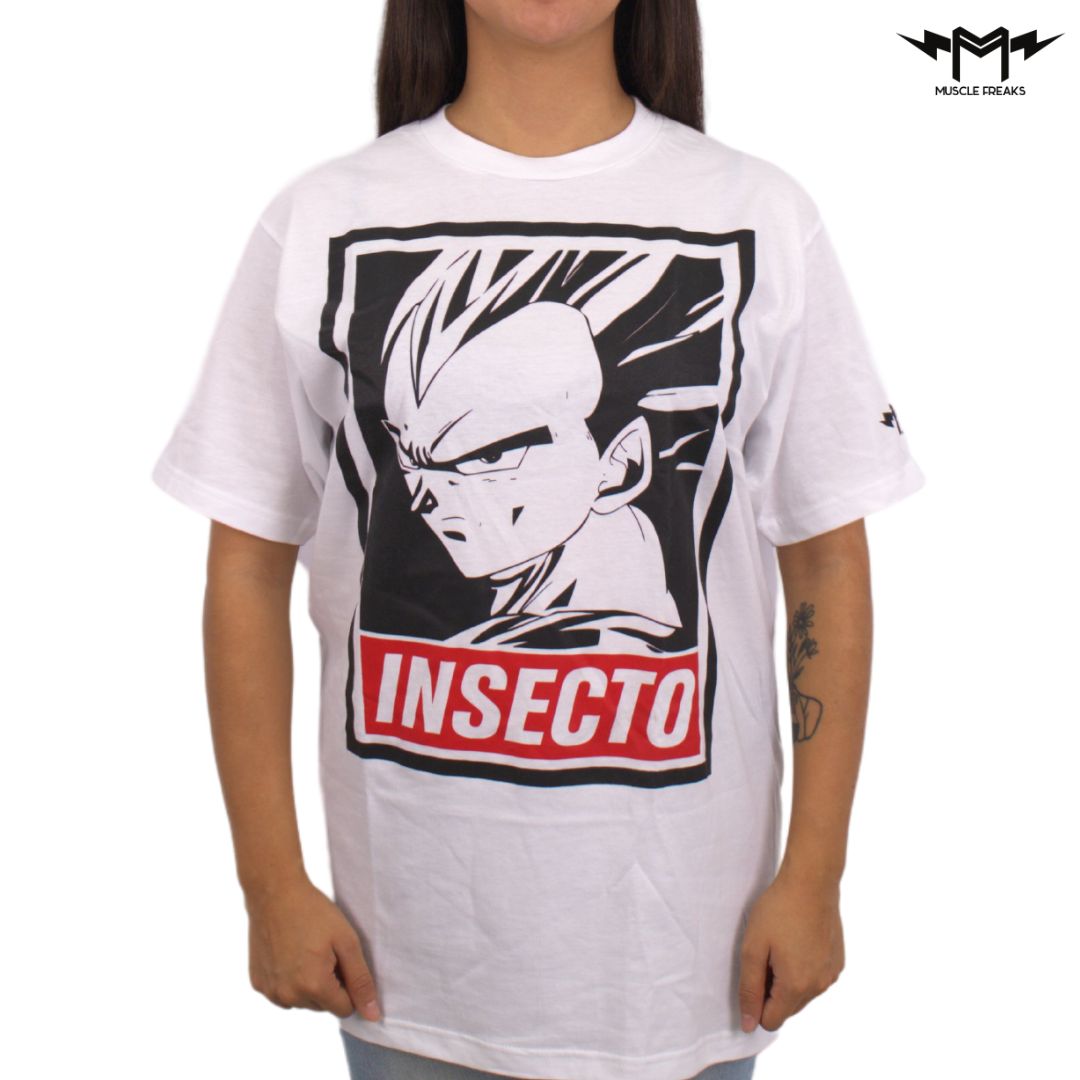 PLAYERA MUSCLE FREAKS VEGETA INSECTO