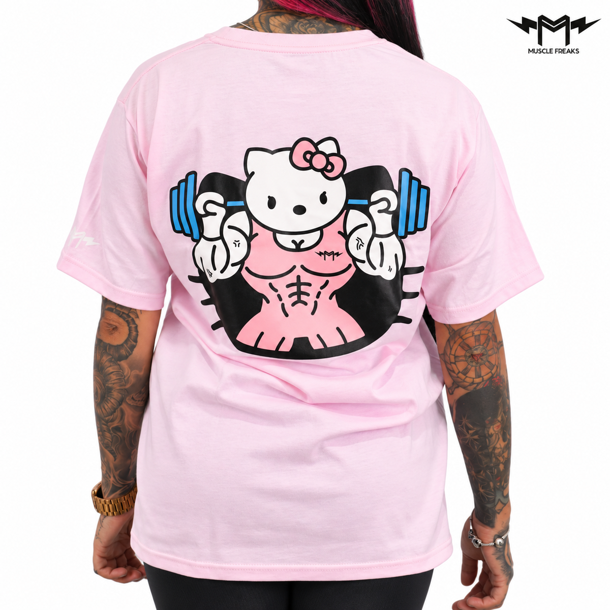 PLAYERA MUSCLE FREAKS KITTY