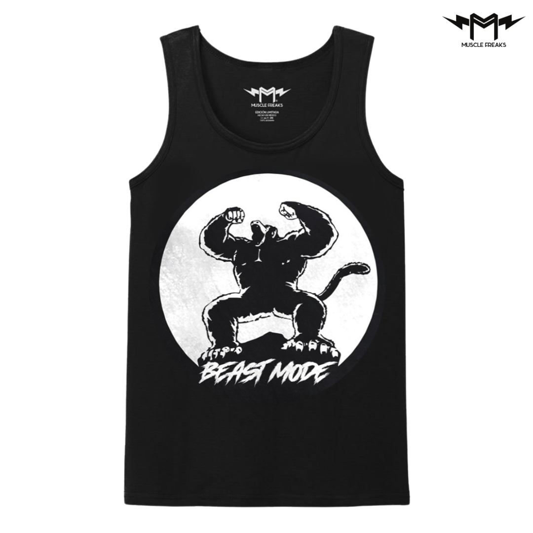 PLAYERA DE TIRANTES MUSCLE FREAKS BEAST MODE OZARU