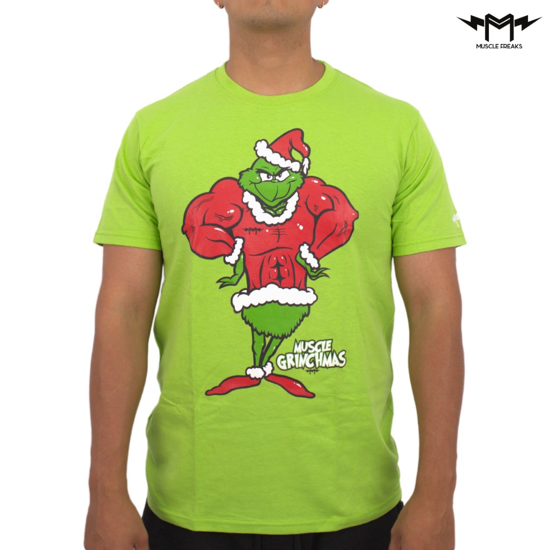PLAYERA MUSCLE FREAKS MUSCLE GRINCHMAS