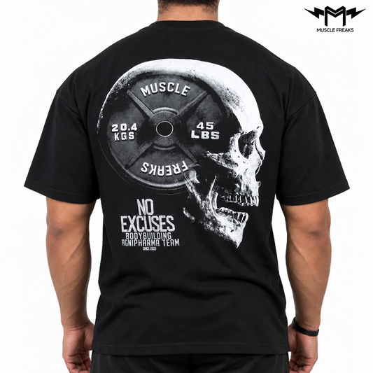 PLAYERA MUSCLE FREAKS NO EXCUSES