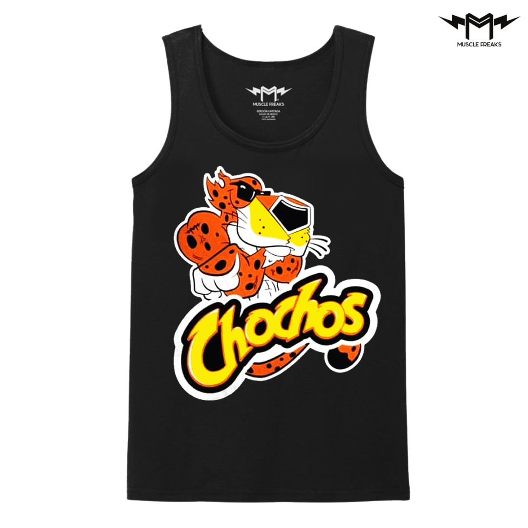 PLAYERA DE TIRANTES MUSCLE FREAKS CHESTER CHOCHOS