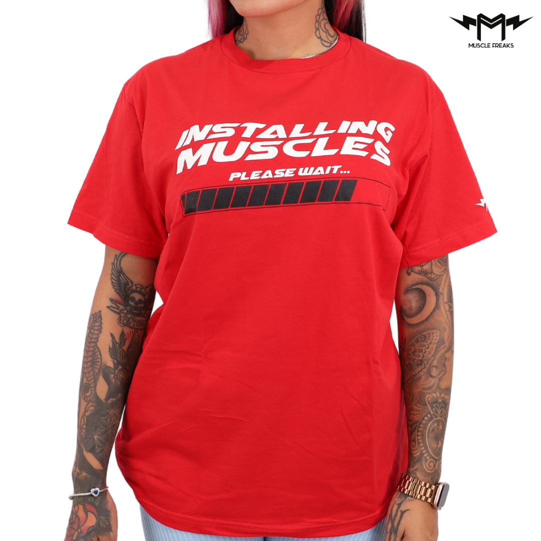 PLAYERA MUSCLE FREAKS INSTALLING MUSCLES