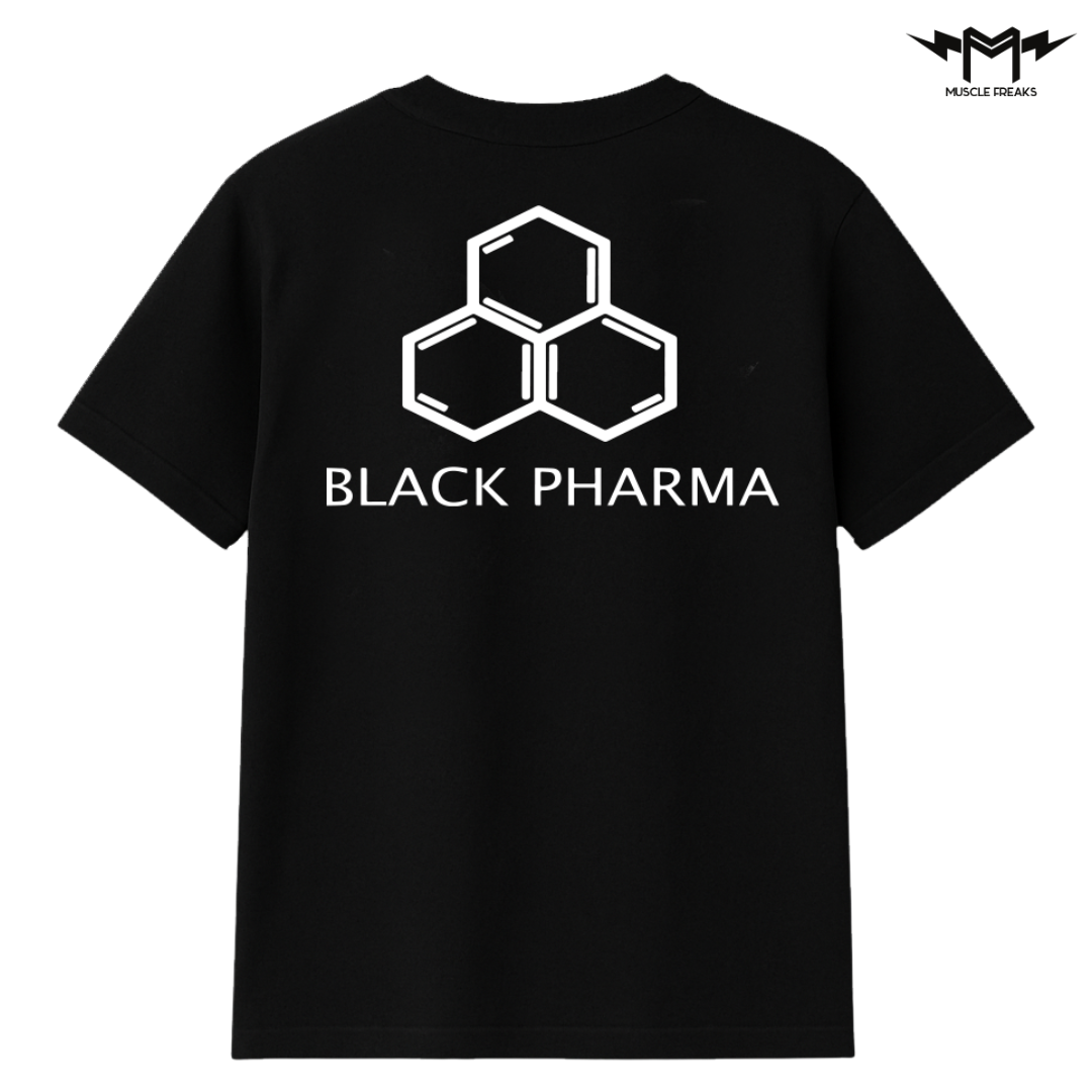 PLAYERA MUSCLE FREAKS X BLACK PHARMA