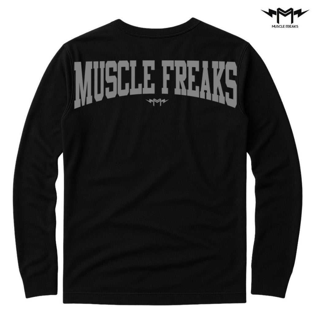 PLAYERA MANGA LARGA MUSCLE FREAKS BASIC GRIS
