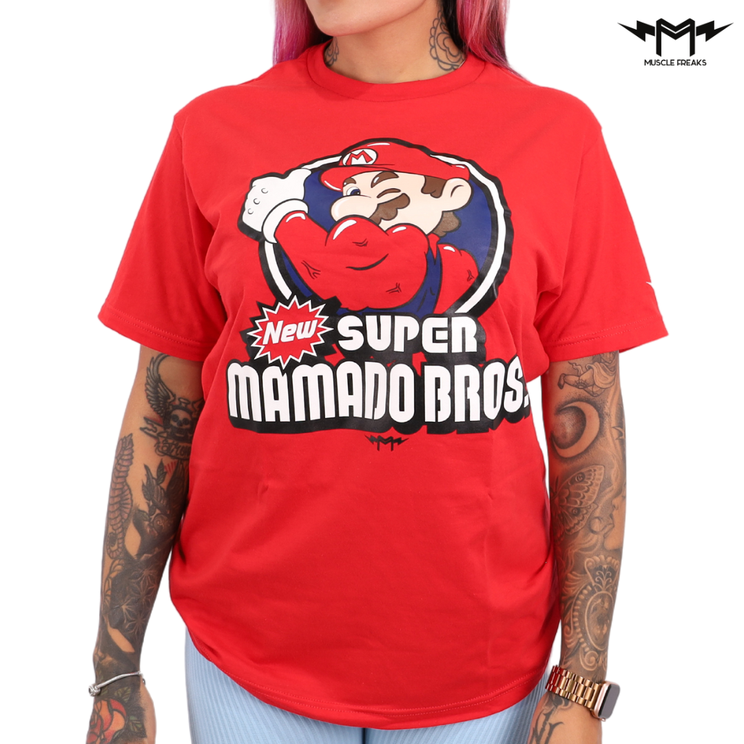 PLAYERA MUSCLE FREAKS SUPER MAMADO BROS