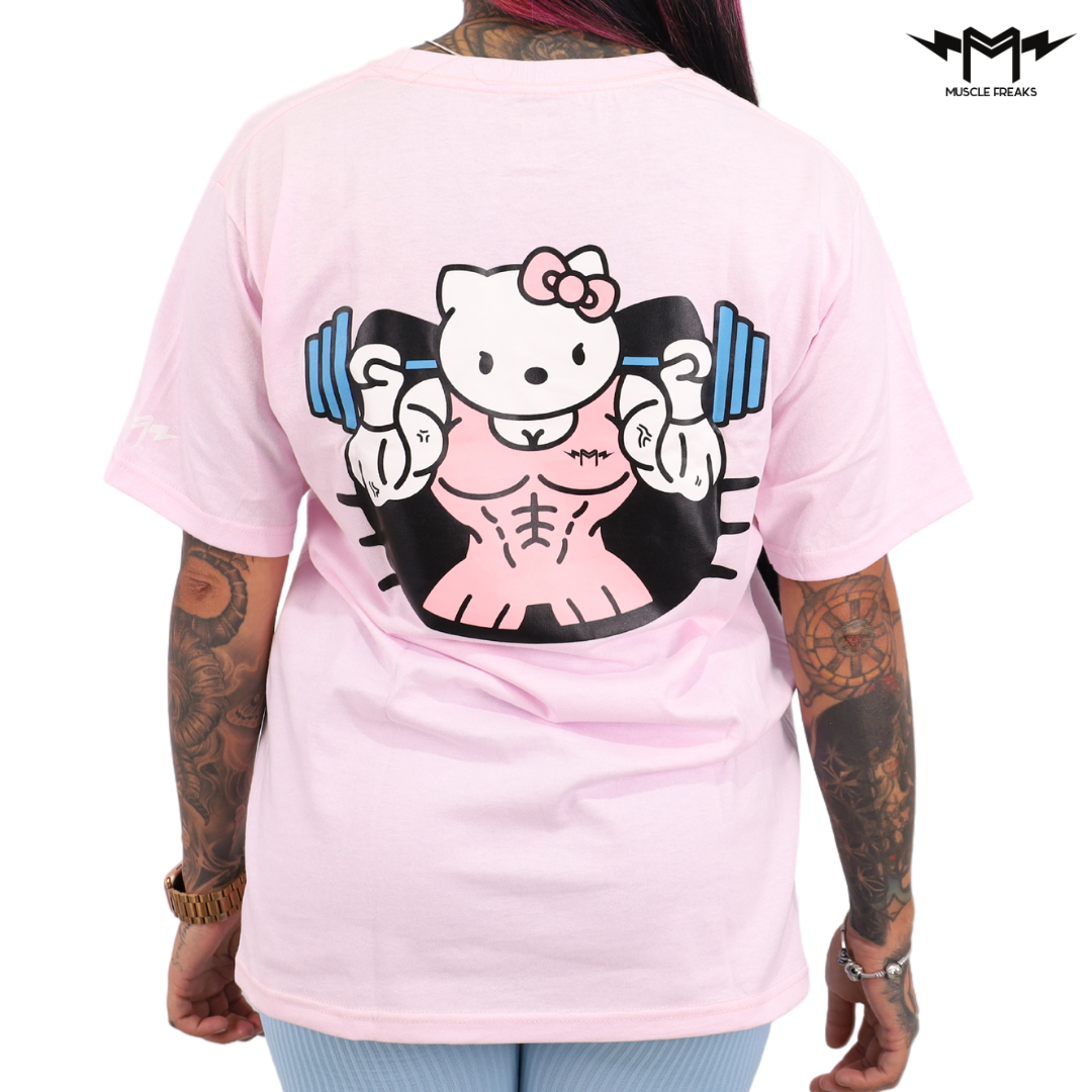 PLAYERA MUSCLE FREAKS KITTY