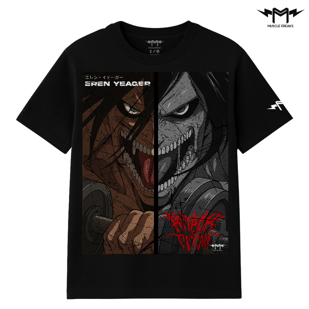 PLAYERA MUSCLE FREAKS EREN YEAGER