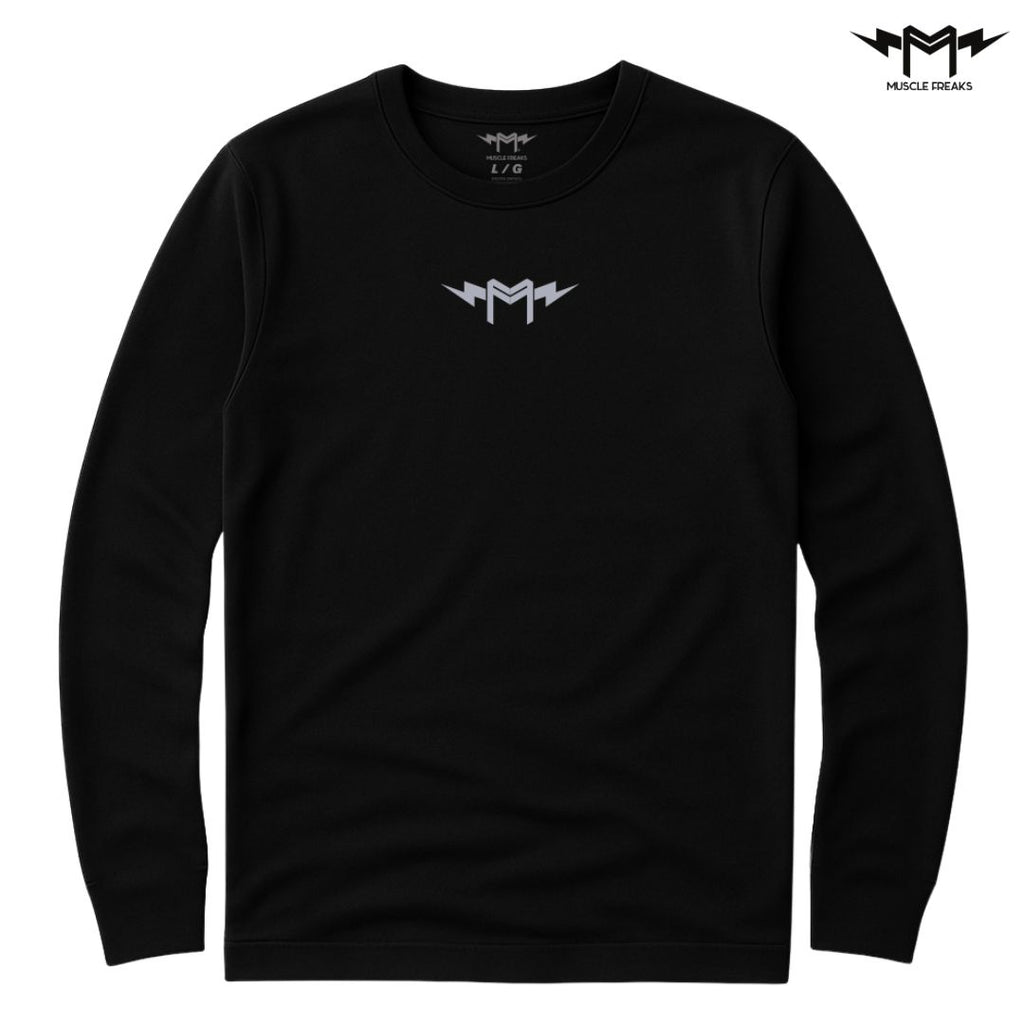 PLAYERA MANGA LARGA MUSCLE FREAKS BASIC GRIS