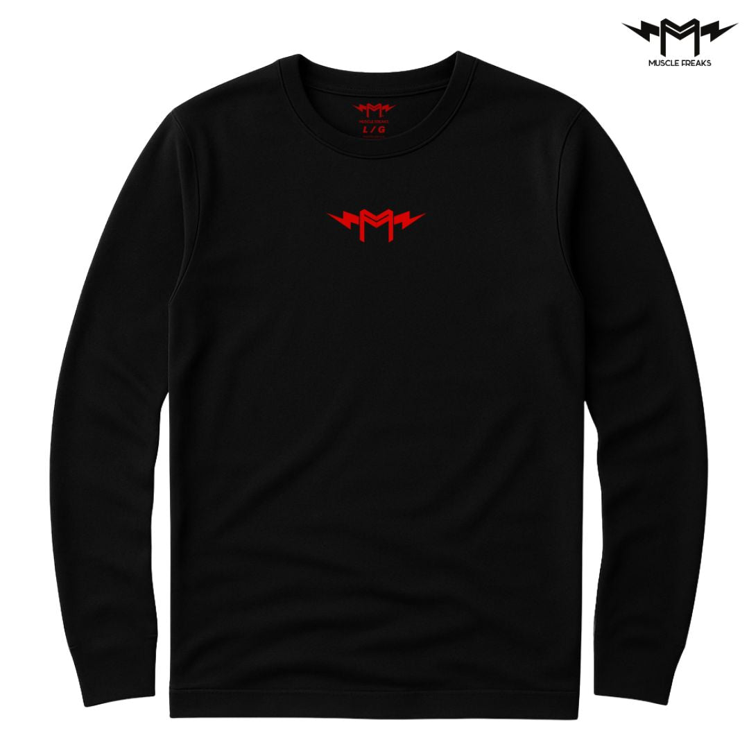 PLAYERA MANGA LARGA MUSCLE FREAKS BASIC ROJO