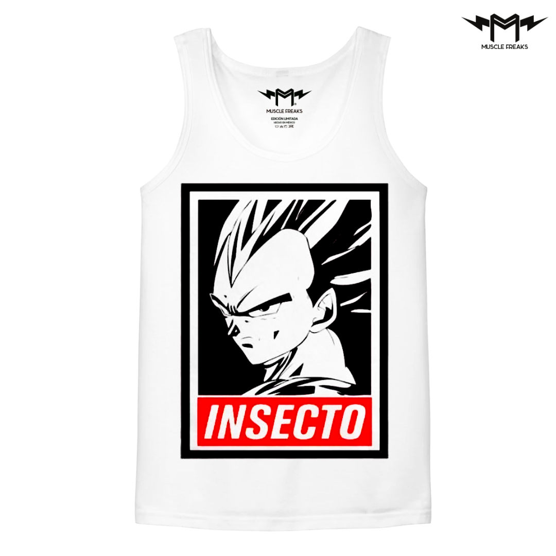 PLAYERA DE TIRANTES MUSCLE FREAKS INSECTO