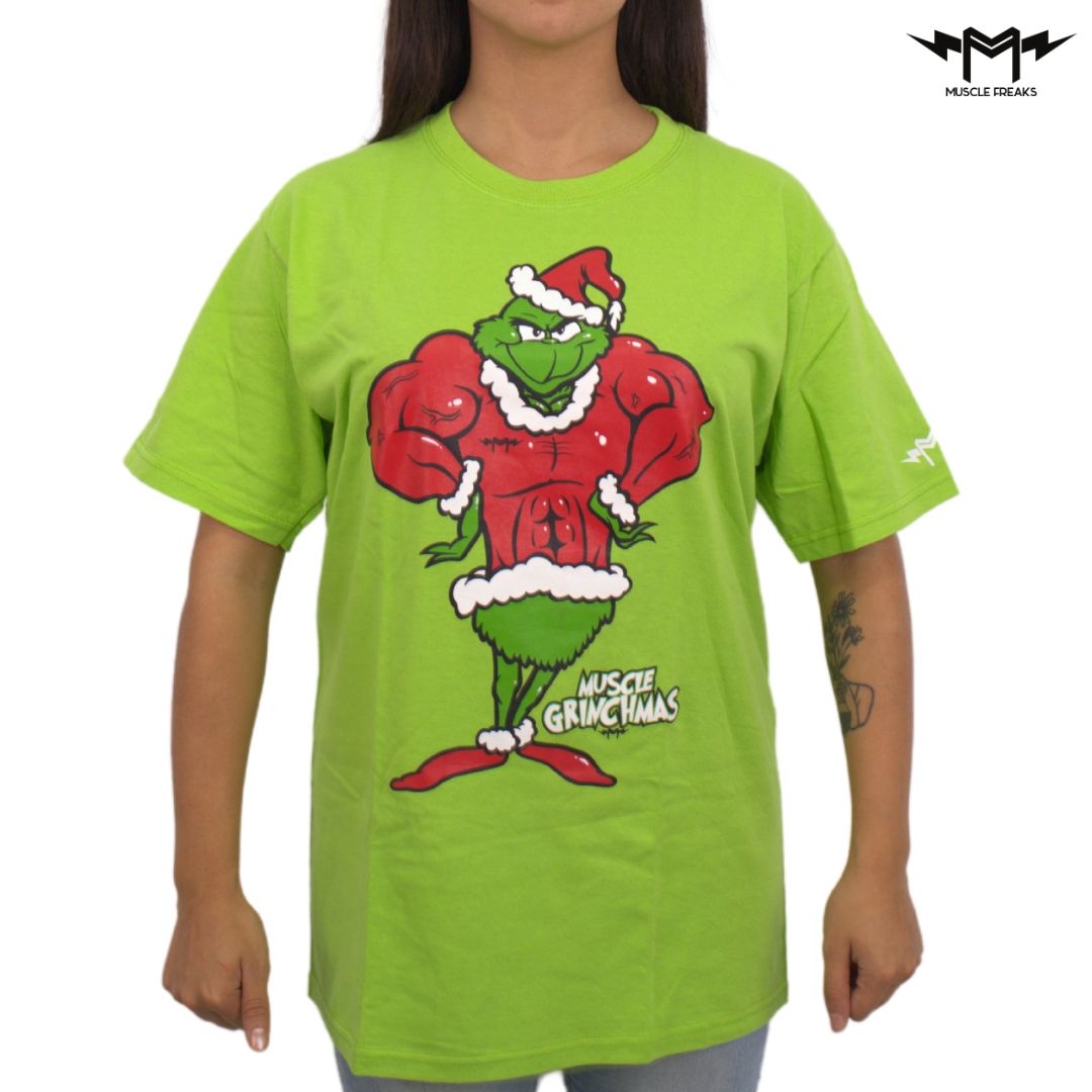 PLAYERA MUSCLE FREAKS MUSCLE GRINCHMAS
