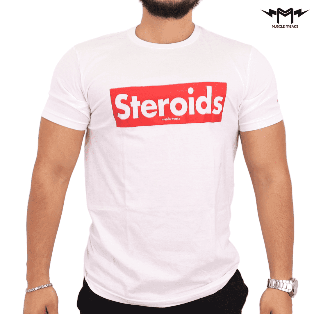 PLAYERA MUSCLE FREAKS STEROIDS