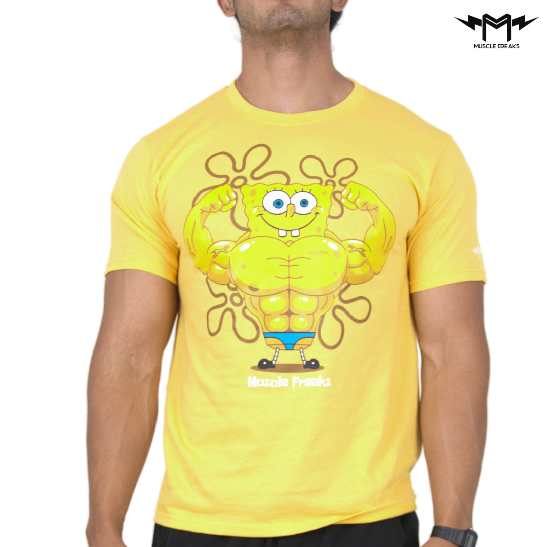PLAYERA MUSCLE FREAKS BOB ESPONJA MUSCLE