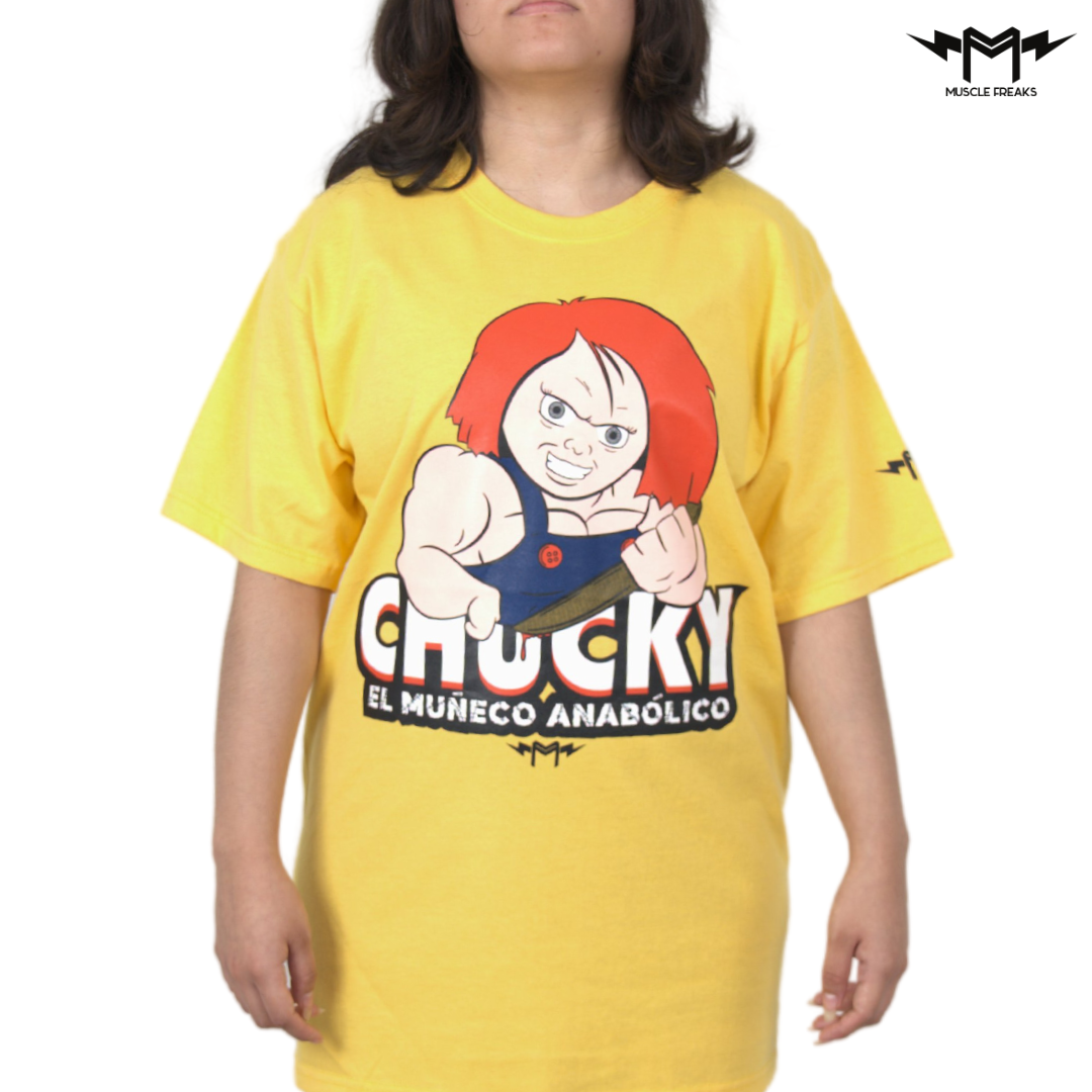 PLAYERA MUSCLE FREAKS CHUCKY ANABOLICO