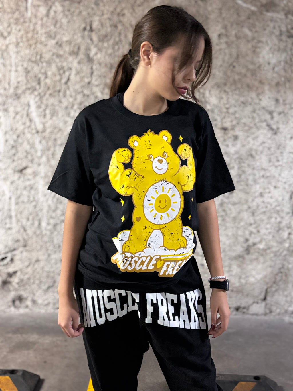 PLAYERA MUSCLE FREAKS Funshine Bear