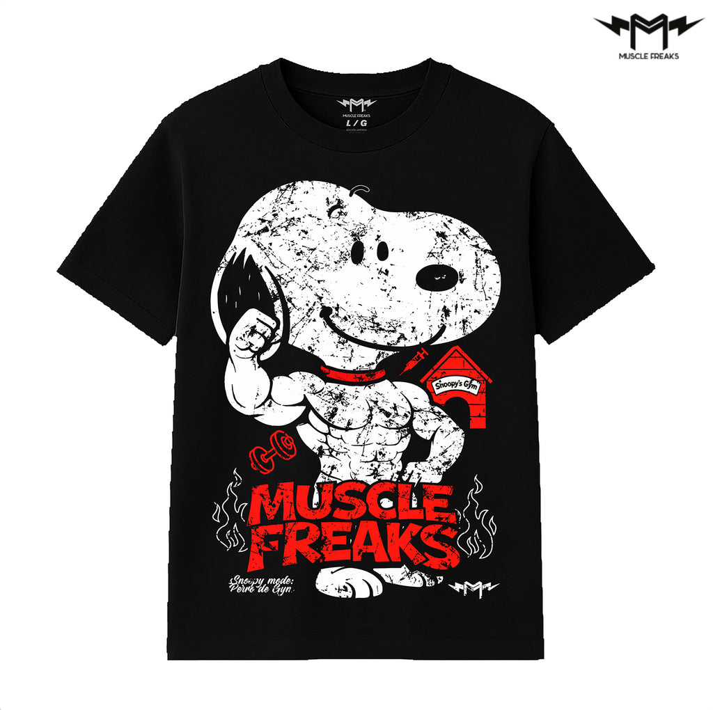 PLAYERA MUSCLE FREAKS SNOOPYGYM