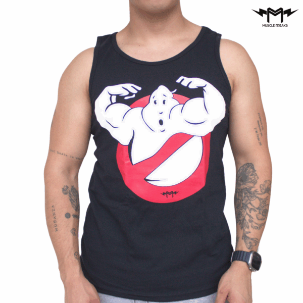 PLAYERA DE TIRANTES MUSCLE FREAKS GHOSTBUSTER