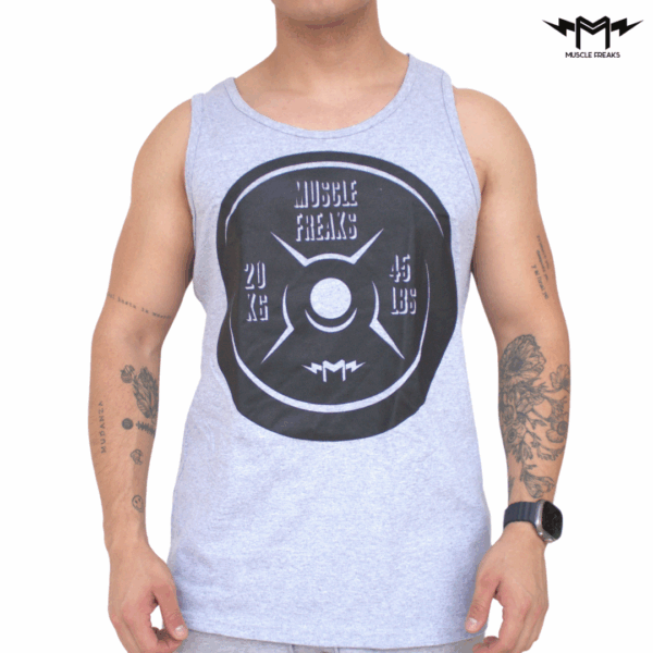 PLAYERA DE TIRANTES MUSCLE FREAKS 45 LBS