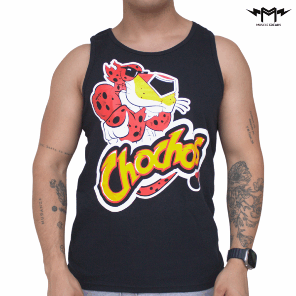PLAYERA DE TIRANTES MUSCLE FREAKS CHESTER CHOCHOS