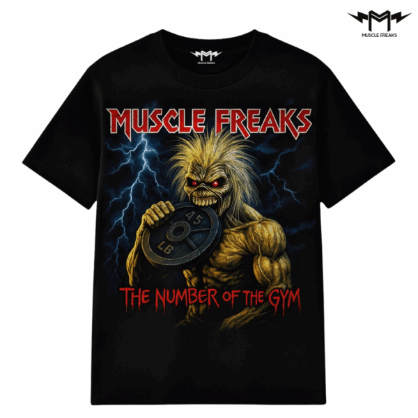 PLAYERA MUSCLE FREAKS THE NUMBER OF THE GYM