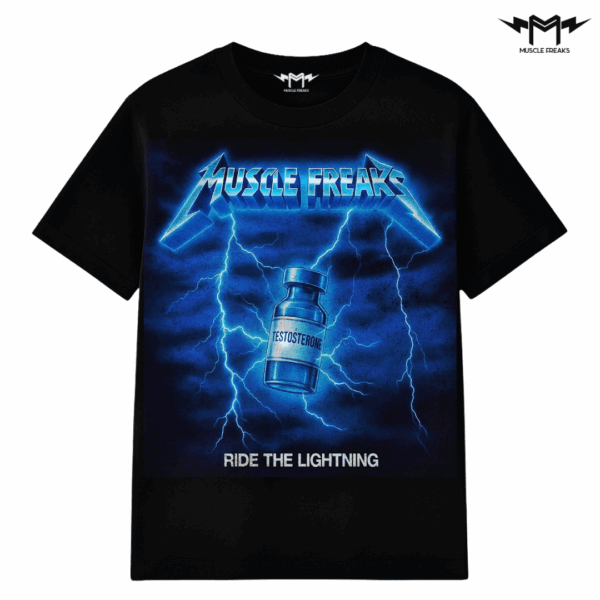 PLAYERA MUSCLE FREAKS RIDE THE LIGHTNING