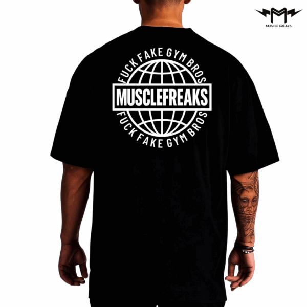 PLAYERA MUSCLE FREAKS FUCK FAKE GYM BRO - Imagen 2